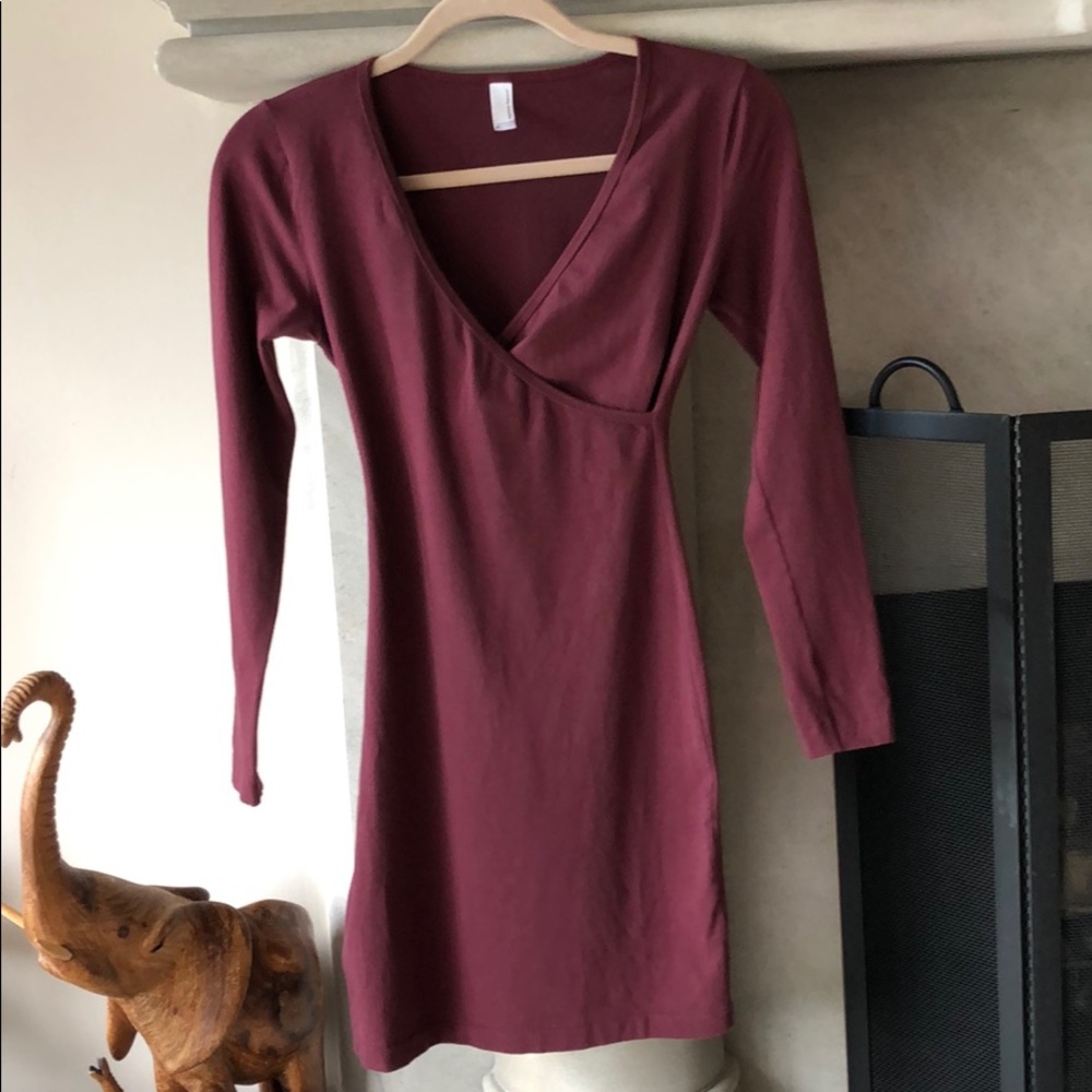 American Apparel Burgundy Dress Size M